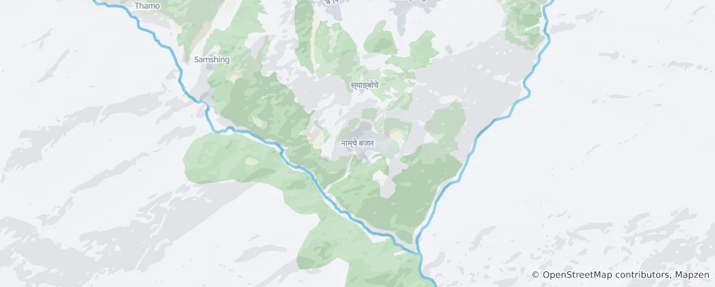 Map of Namche Bazaar