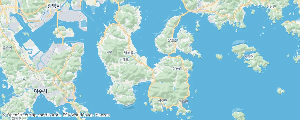 Namhae — Mapa