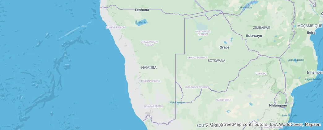 Map of Namibia