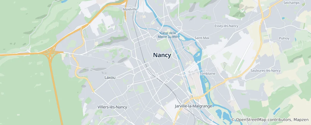 Mapa Nancy