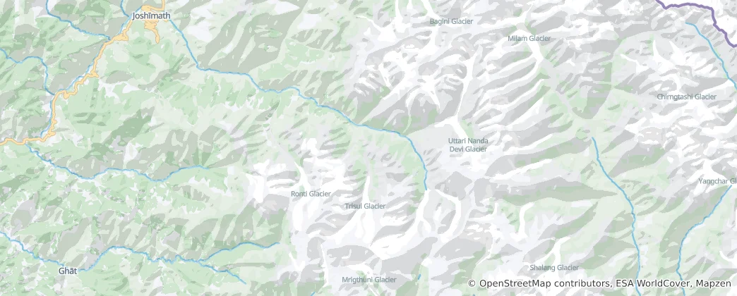 Mappa di Nanda Devi National Park
