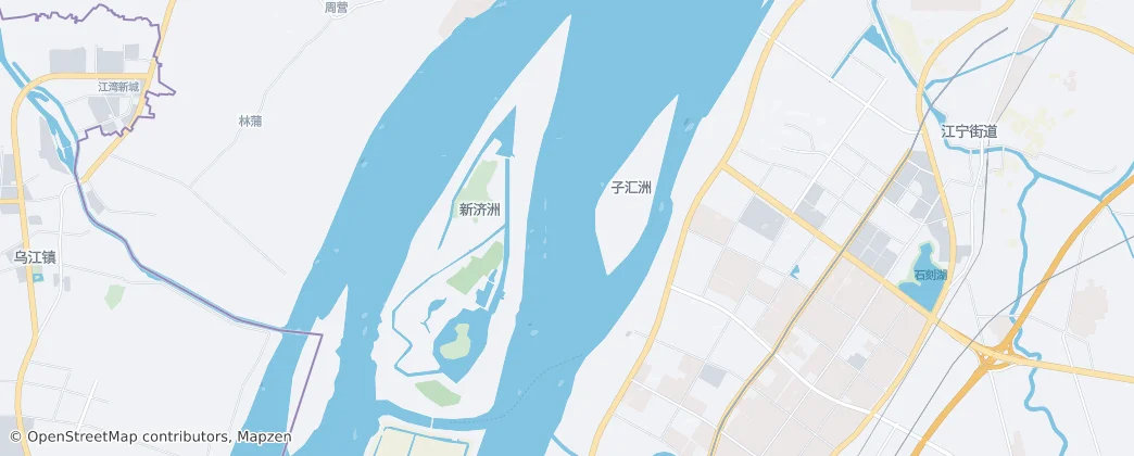 Mapa de Nanjing Yangtze River Xinjizhou National Wetland Park