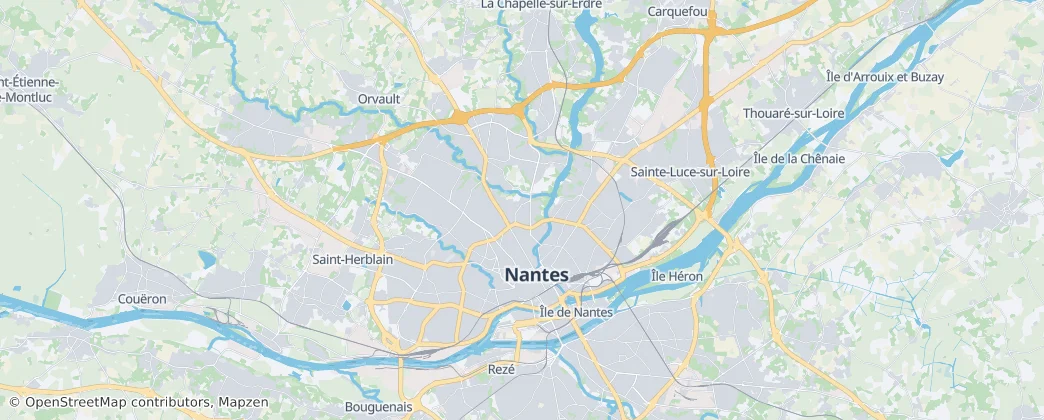 Nantes — Karte