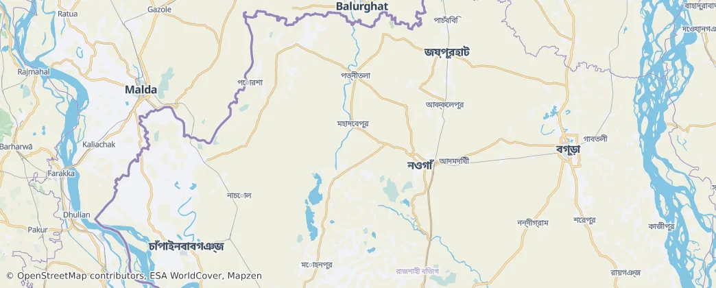 Naogaon District — Map