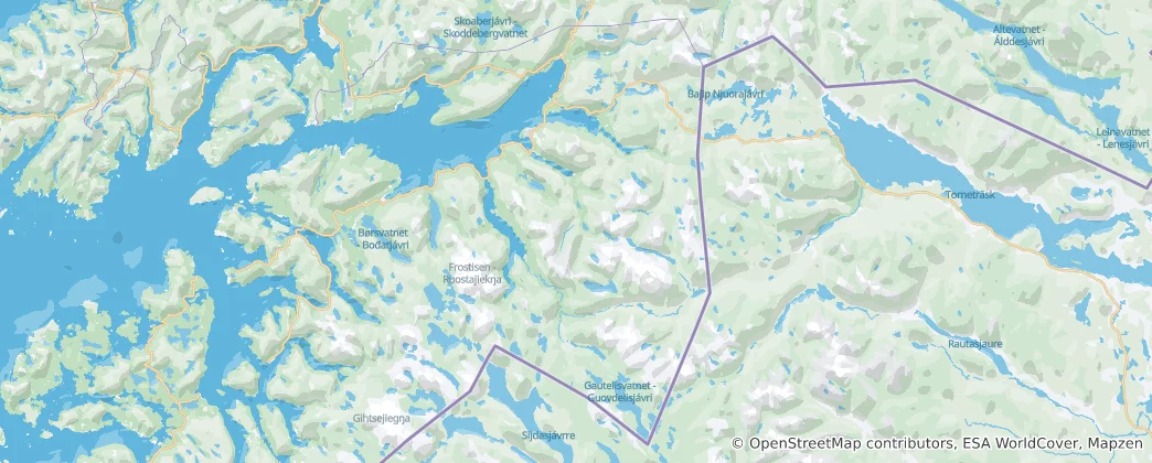 Karte von Narvik
