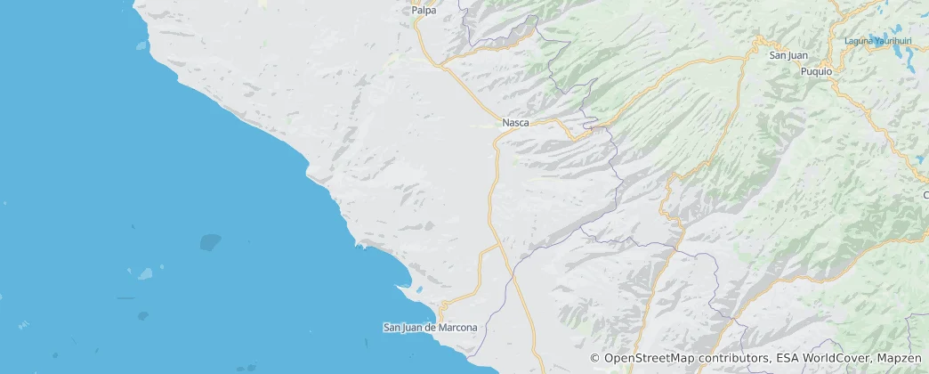Map of Nasca Province