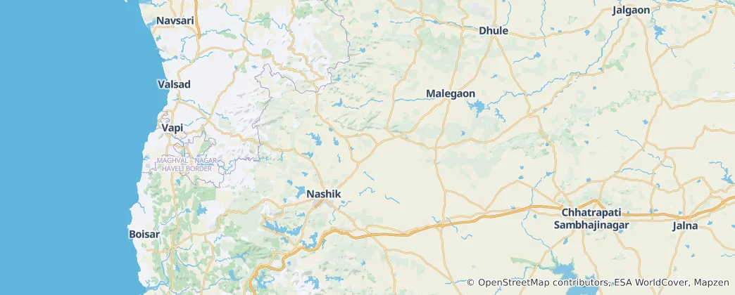 Map of Nashik district