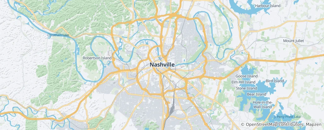Térkép: Nashville