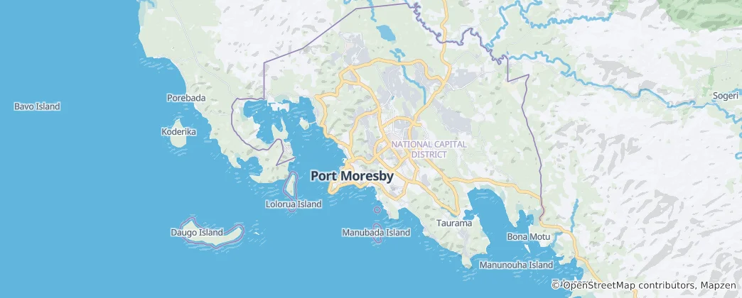 Map of National Capital District