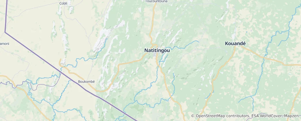Mapa de Natitingou