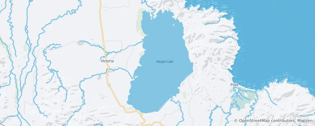 Map of Naujan Lake National Park