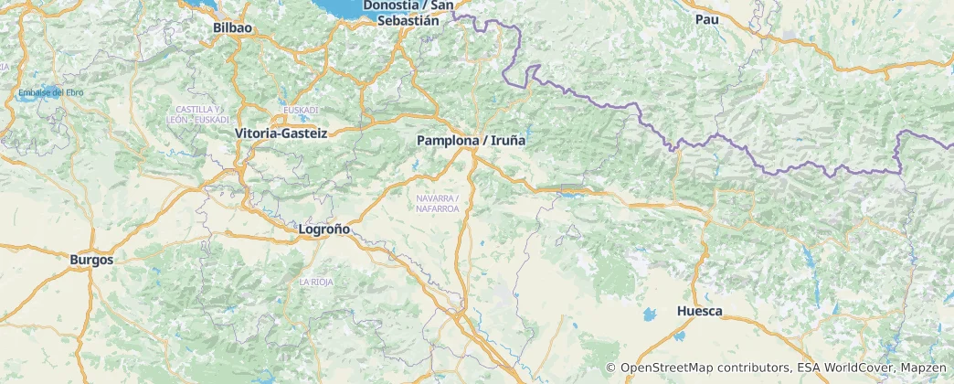 Карта Наварра