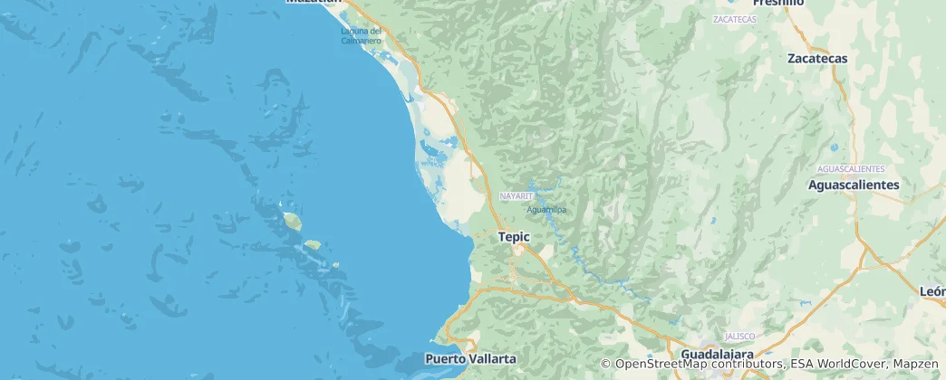 Mapa De Nayarit