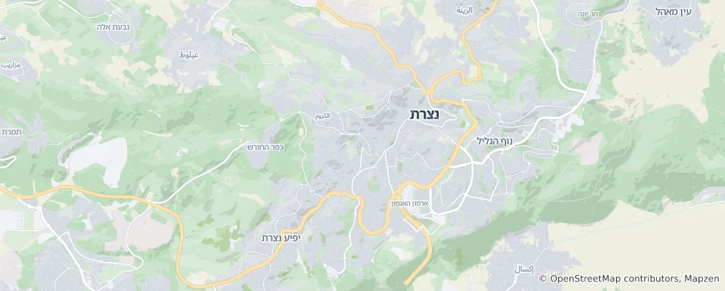 Map of Nazareth