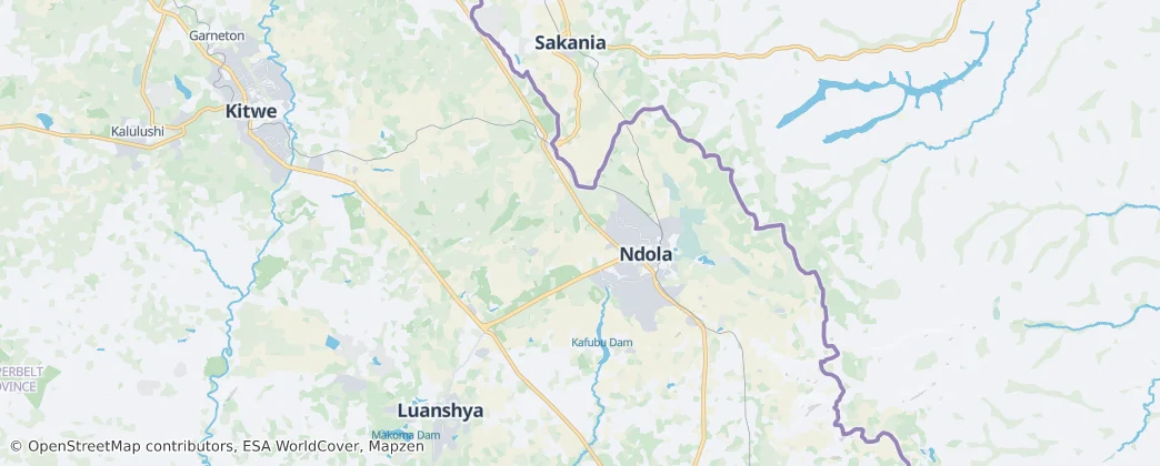 Ndola District — Map