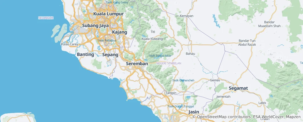 Map of Negeri Sembilan
