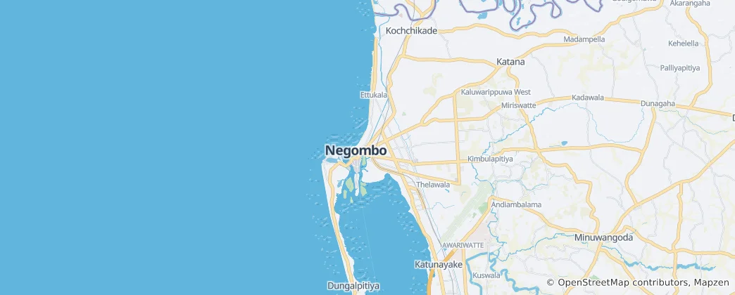 Térkép: Negombo