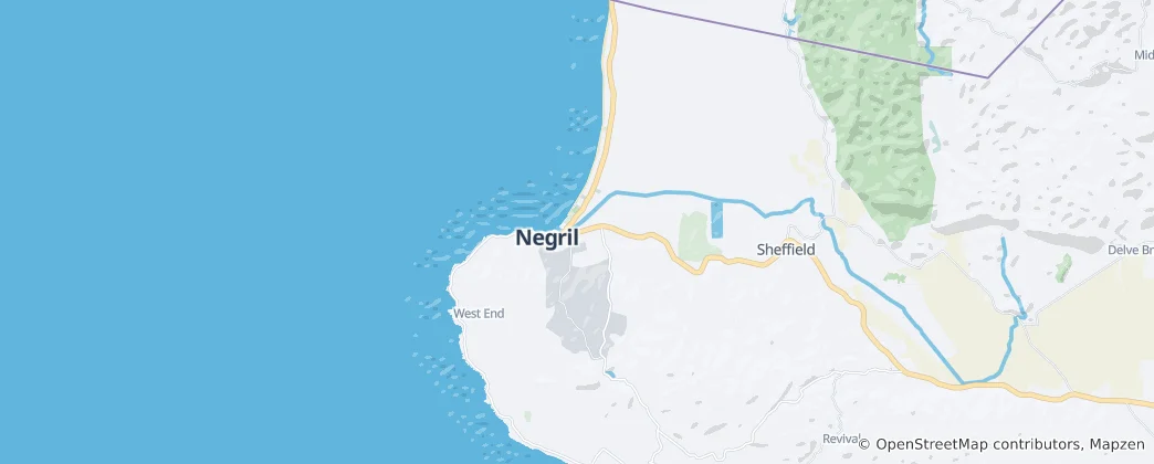 Map of Negril