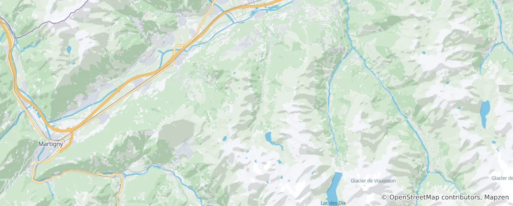 Mappa di Nendaz