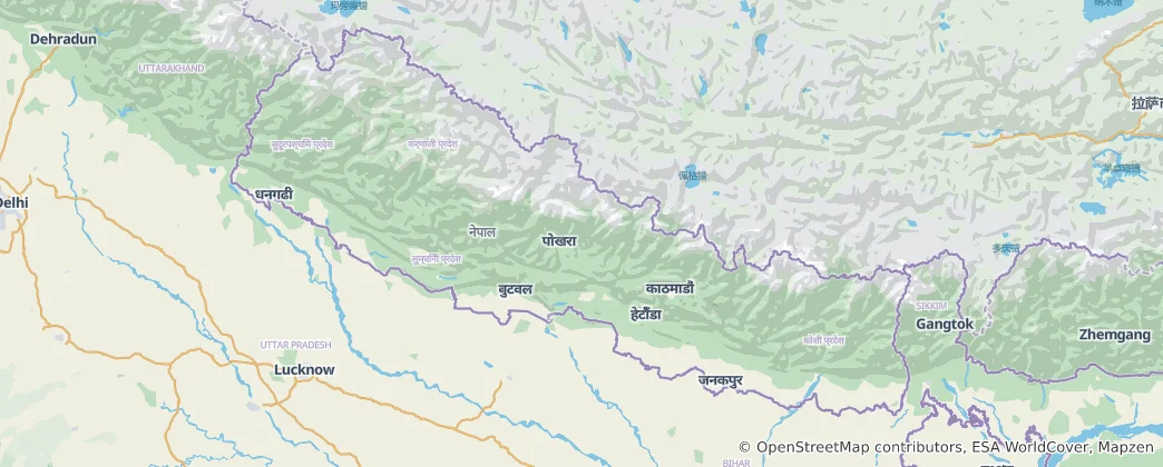Map of Nepal