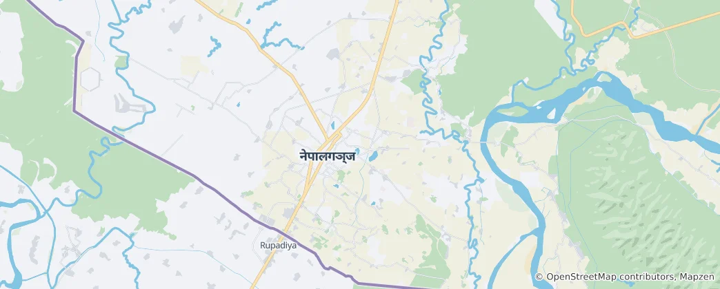 Map of Nepalgunj