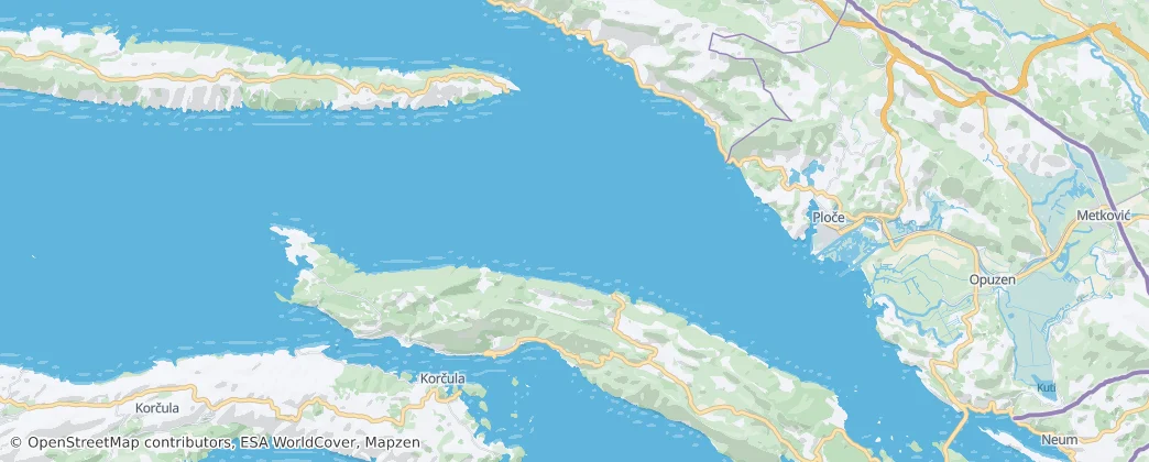 Neretva Channel — Map