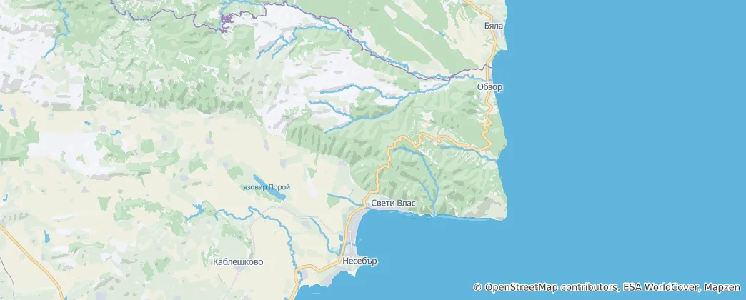 Map of Nesebar