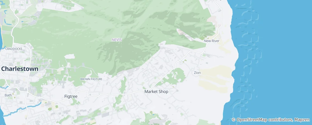 Mapa Nevis National Park