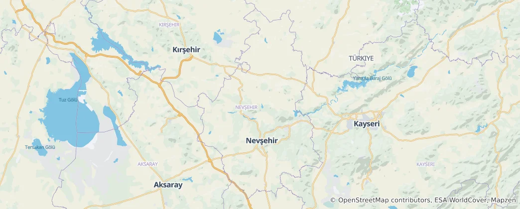 Karte von Nevşehir