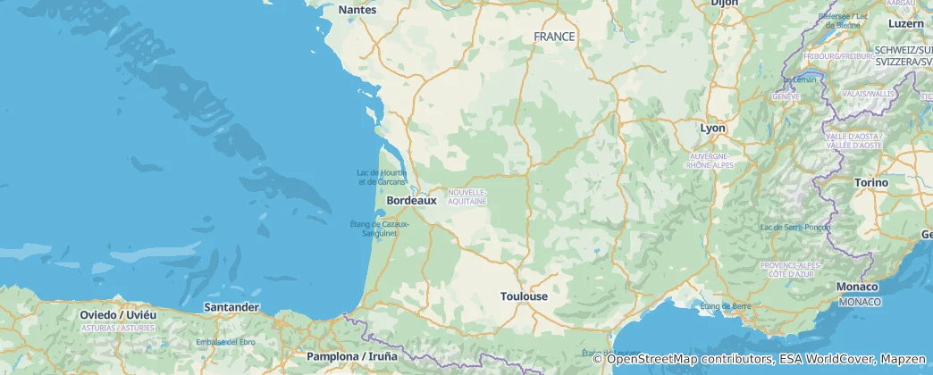 Mapa Nová Akvitánie