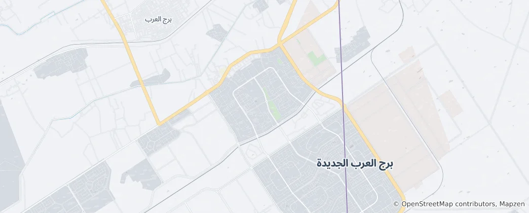 Map of New Borg El Arab