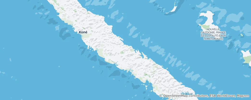Map of New Caledonia