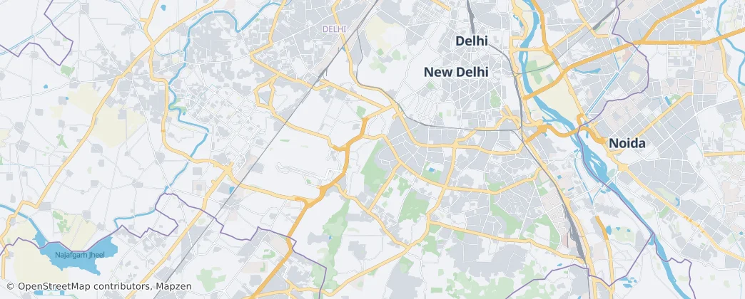 Újdelhi kerület — Térkép