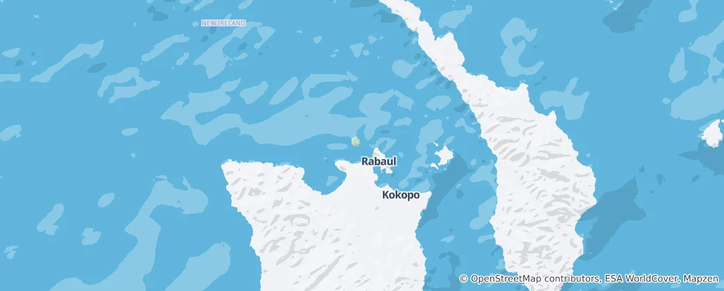 Mappa di provincia della Nuova Irlanda