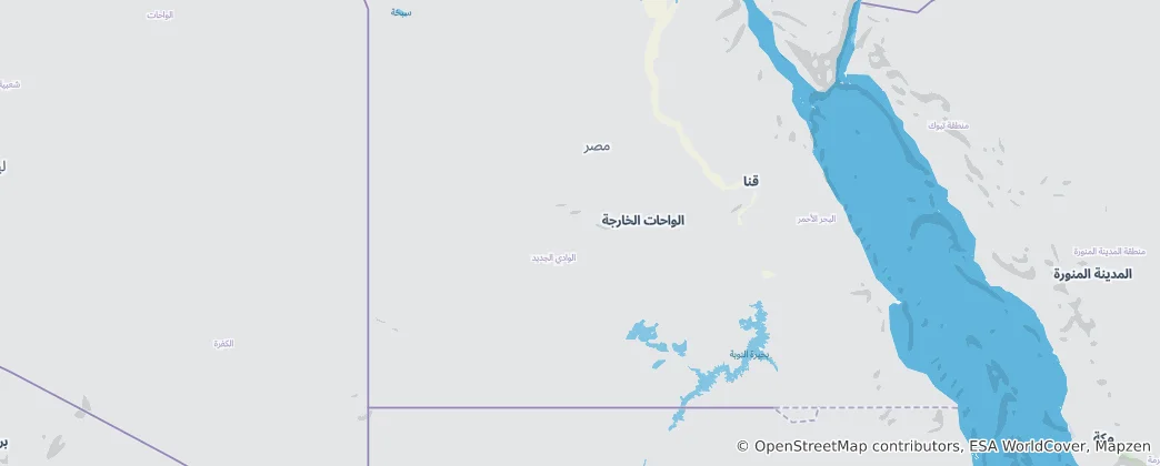 Mapa Al-Vádí al-Gadíd