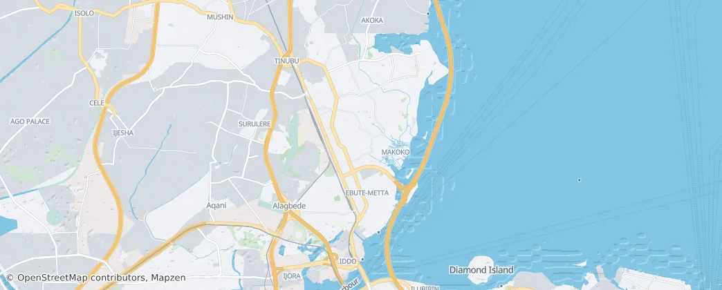 Lagos Terre — Carte