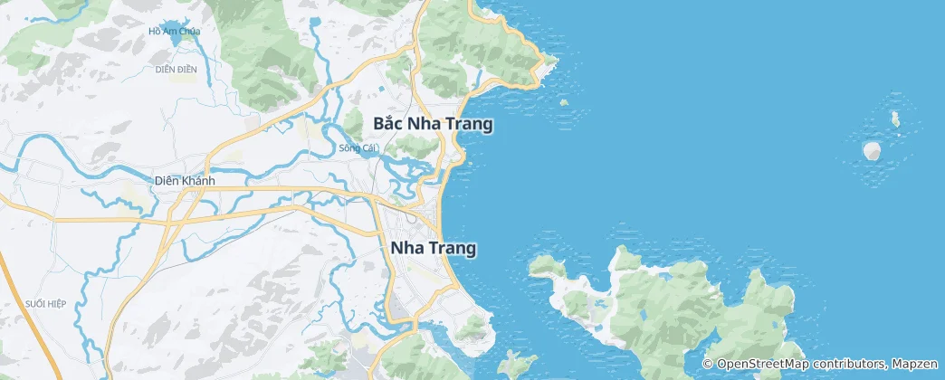 Map of Nha Trang Bay