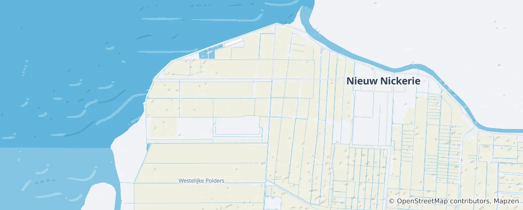 Mapa Nieuw Nickerie