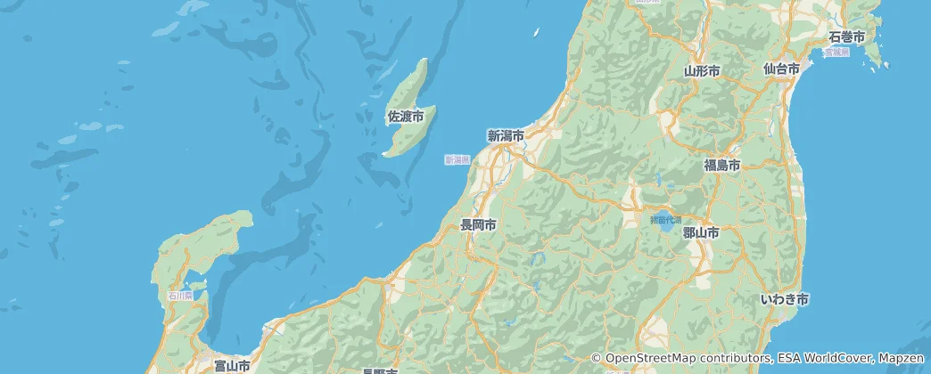 Map of Niigata Prefecture