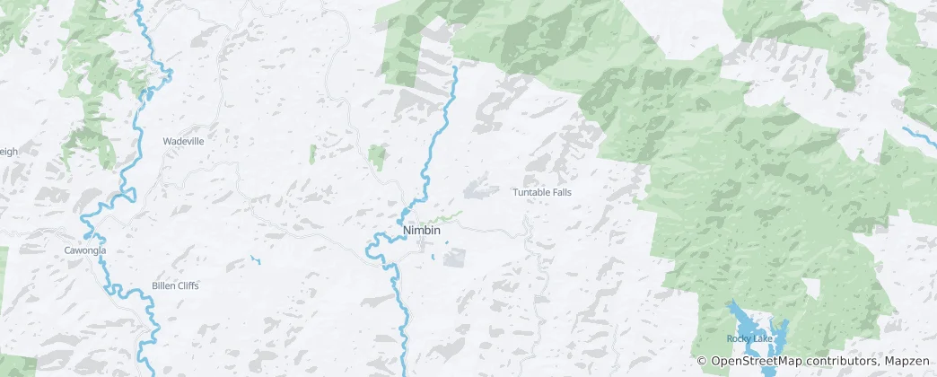 Kaart van Nimbin