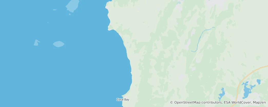 Mappa di Ningaloo Marine Park