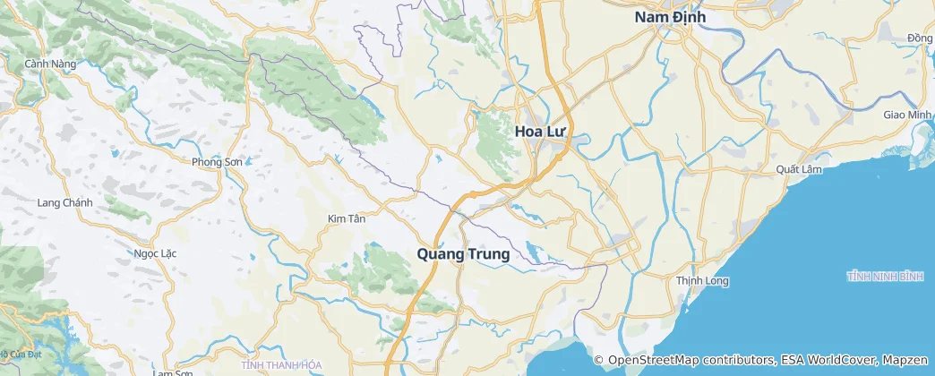 Map of Ninh Binh Province