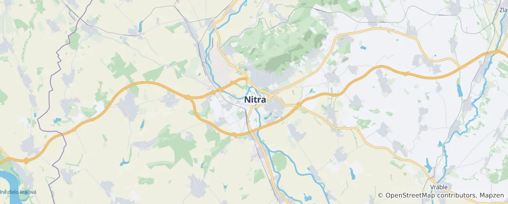 Karte von Nitra