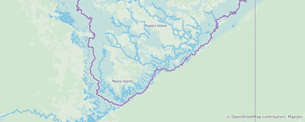 Mapa Nkasa Rupara National Park