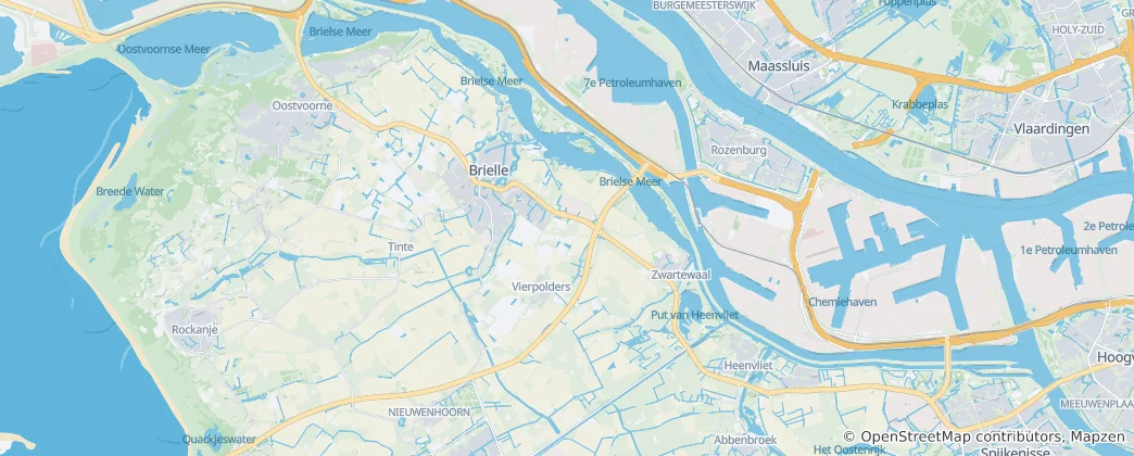 Mapa Brielle