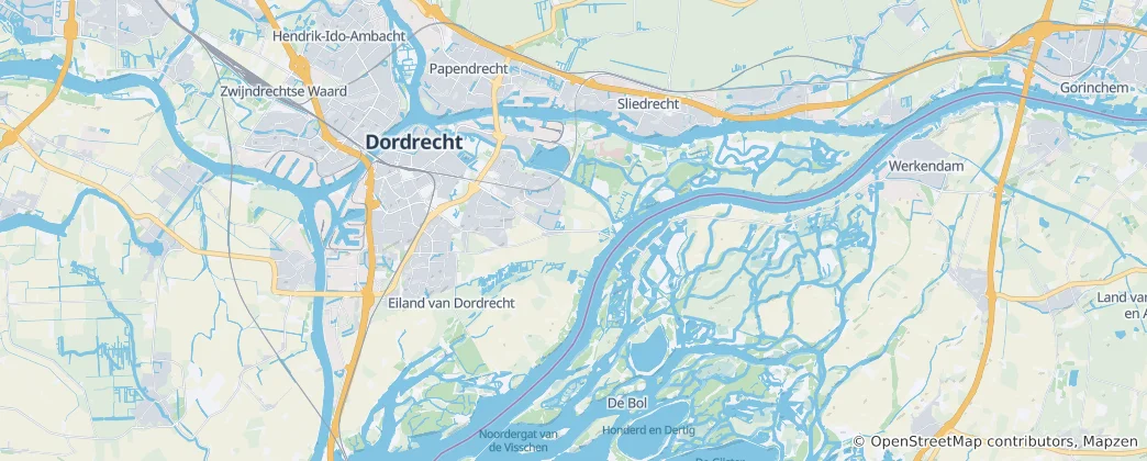 Mapa Dordrecht
