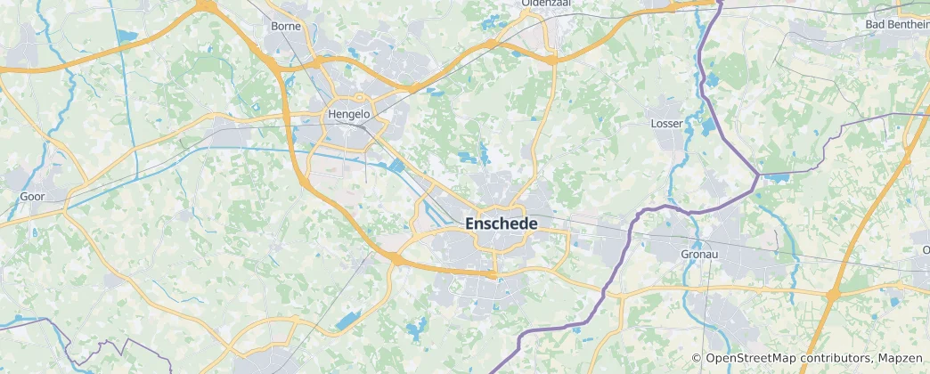 Mapa Enschede