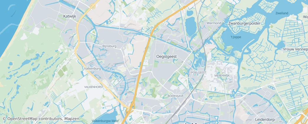 Oegstgeest — mapa