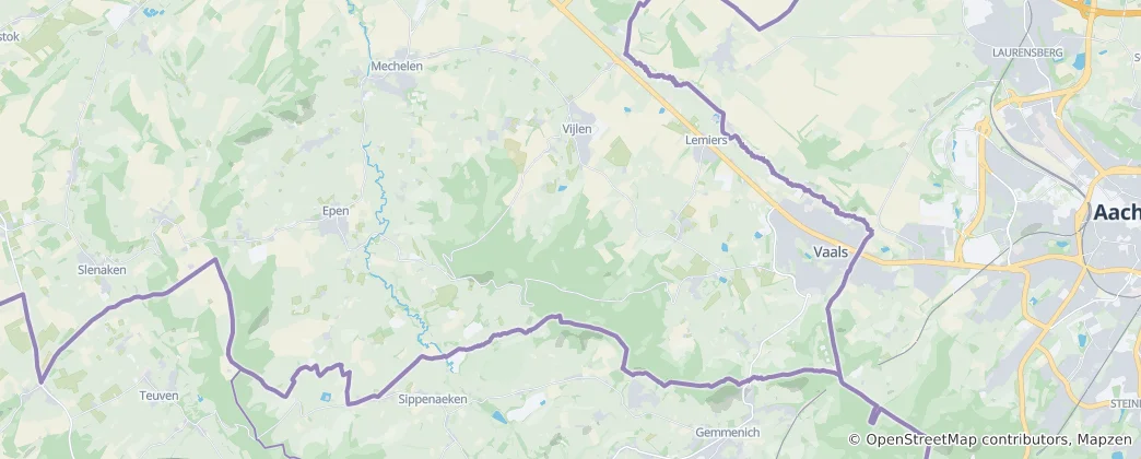 Mapa Vaals