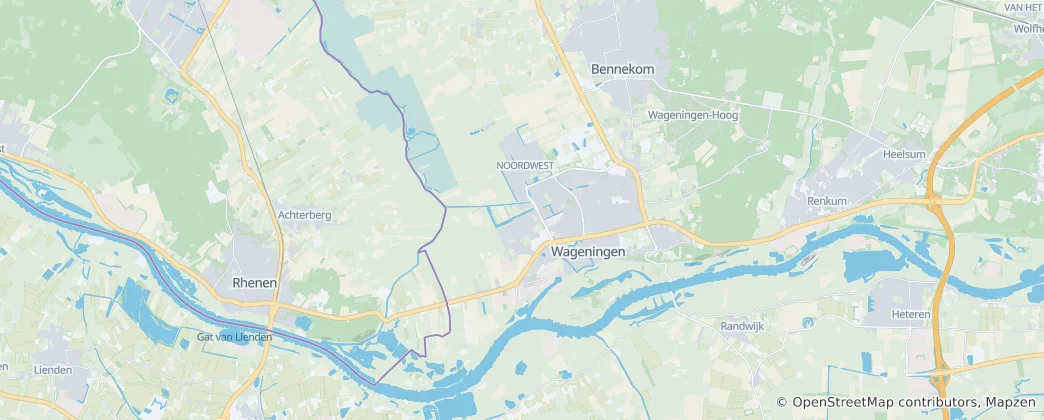 Map of Wageningen